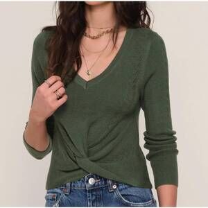 NEW HEARTLOOM zazie sweater top in forest